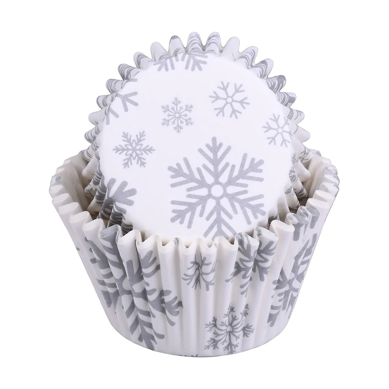 Snowflake Christmas Baking Cups by Makery