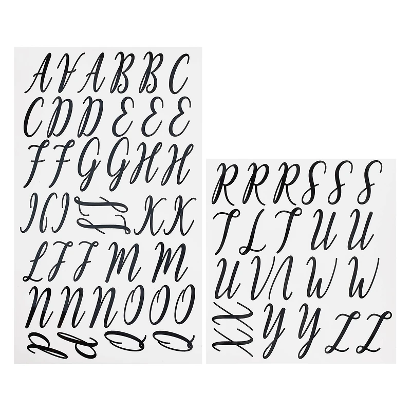 Black Fun Font Alphabet Iron-On Transfers by Make Market®