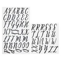 Black Fun Font Alphabet Iron-On Transfers by Make Market®