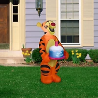 3.5ft. Airblown® Inflatable Tigger Holding Birthday Cake