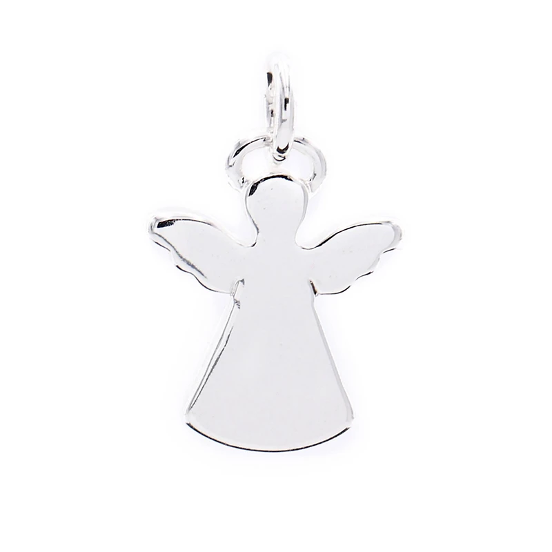 12 Pack: Charmalong™ Silver Plated Angel Charm by Bead Landing™