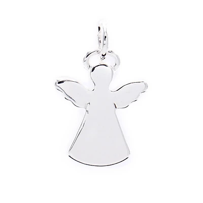 12 Pack: Charmalong™ Silver Plated Angel Charm by Bead Landing™