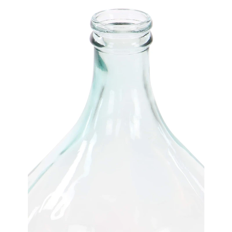 17" Clear Glass Farmhouse Vase