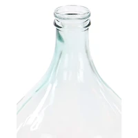 17" Clear Glass Farmhouse Vase