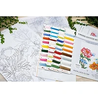 Luca-s Flowers And Butterfly Counted Cross Stitch Kit