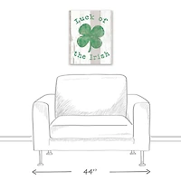 Luck Irish Clover 16" x 20" Canvas Wall Art