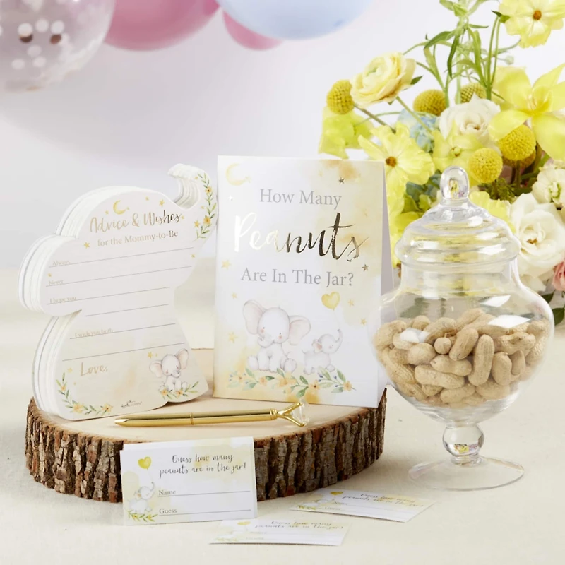 Kate Aspen® Elephant Advice Card & Baby Shower Game Set