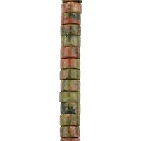 Unakite Heishi Beads by Bead Landing