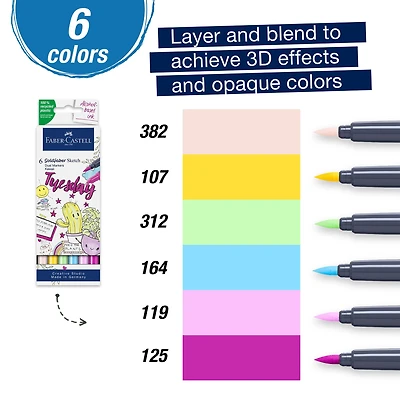 Faber-Castell® Kawaii Goldfaber Sketch Markers