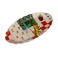 Hello Honey® 14.5" Picnic Daydream Stoneware Platter