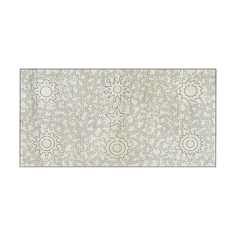 Wooden Jigsaw Puzzle - Circles: 309 Pcs