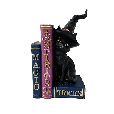 7.75" Witch Cat with Spell Books Tabletop Décor by Ashland®