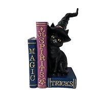 7.75" Witch Cat with Spell Books Tabletop Décor by Ashland®