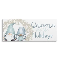 Stupell Industries Gnome For The Holidays Phrase Canvas Wall Art