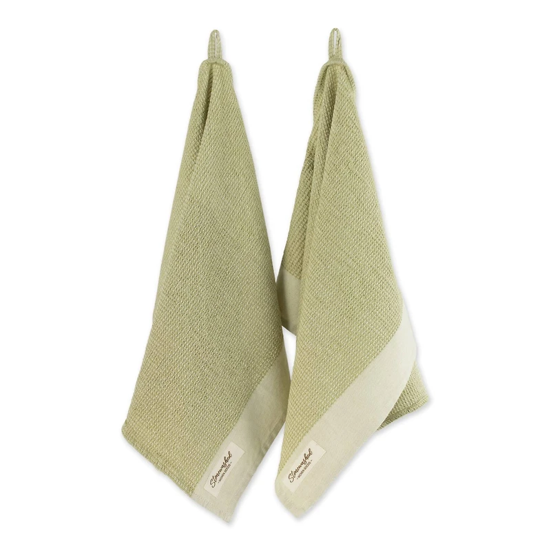 DII® Fresh Pear Washed Waffle Woven Dishtowels, 2ct.