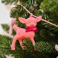 6ft. Pink Flocked Deer Garland by Ashland®
