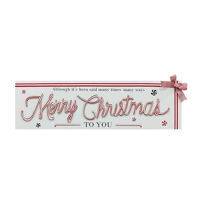30" Red & White Merry Christmas to You Wall Décor by Ashland®