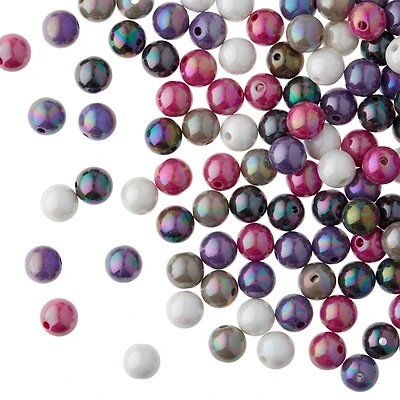 Mixed Pink & Gray Craft Beads By Bead Landing™