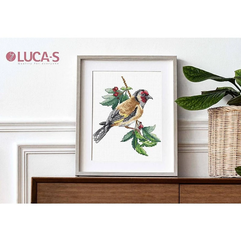 Luca-s Goldfinch Bird Counted Cross Stitch Kit