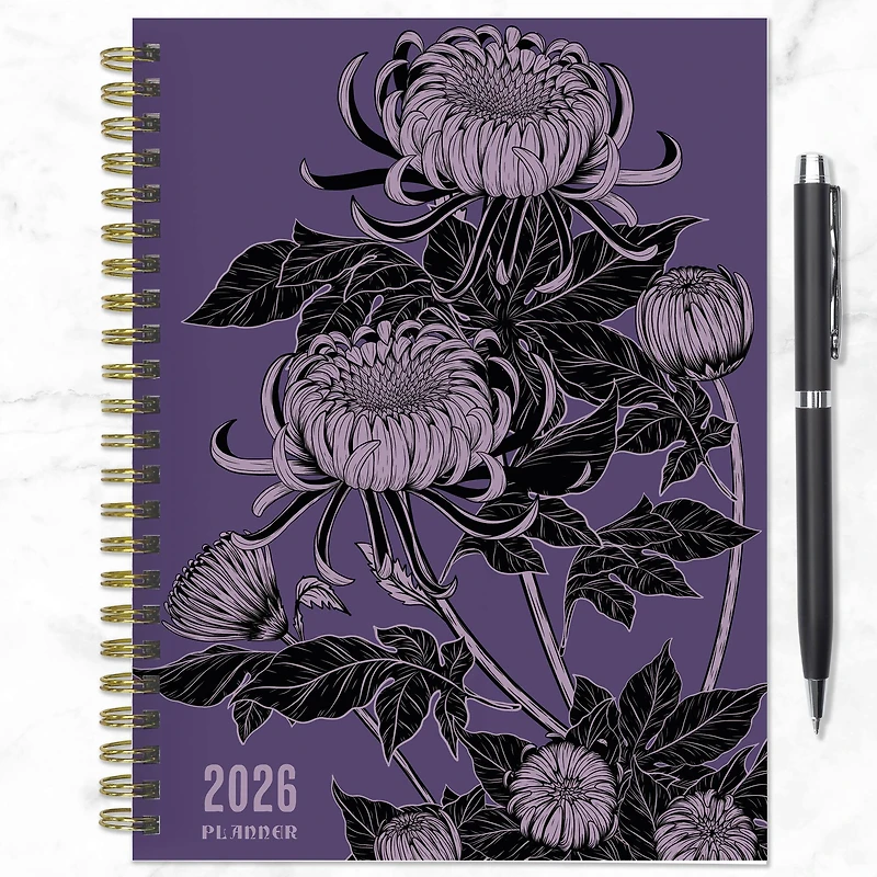 2026 Witch's Flower Medium Weekly Monthly Planner