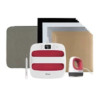 Cricut® Raspberry Mini™/EasyPress® 2 9" x 9" Heat Press & Accessories Bundle