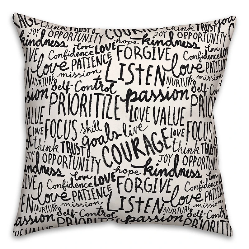Wisdom Words 18" x 18" Throw Pillow