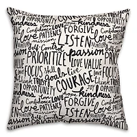 Wisdom Words 18" x 18" Throw Pillow