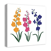 Papercut Flower Trio 20" x 20" Canvas Wall Art