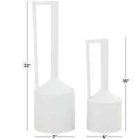 CosmoLiving by Cosmopolitan Metal Vase with Handles Set of 2 22