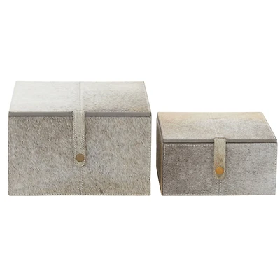 Gray Leather Natural Box Set, 8" & 10"