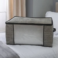 Simplify Black Blanket Storage Bag Set