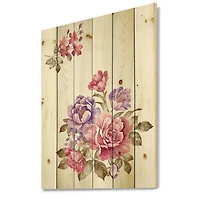 Designart - Bouquet of Pink and Purple Flowers I