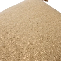 Hello Honey® Tan Square Canvas Pillow Cover with Tassels