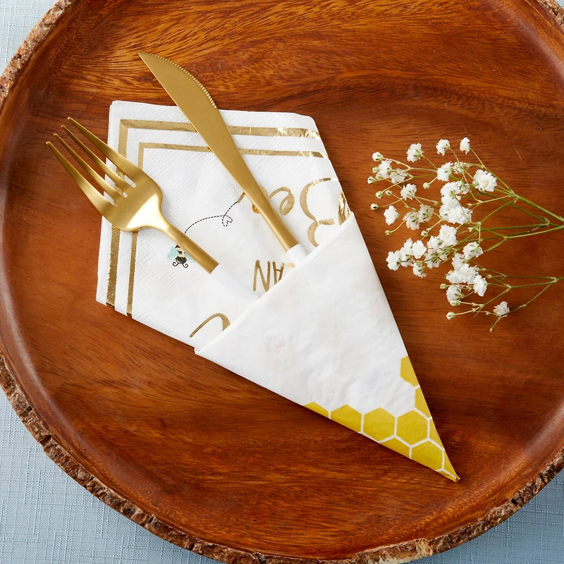 Kate Aspen® Sweet As Can Bee Paper Beverage Napkins, 60ct.