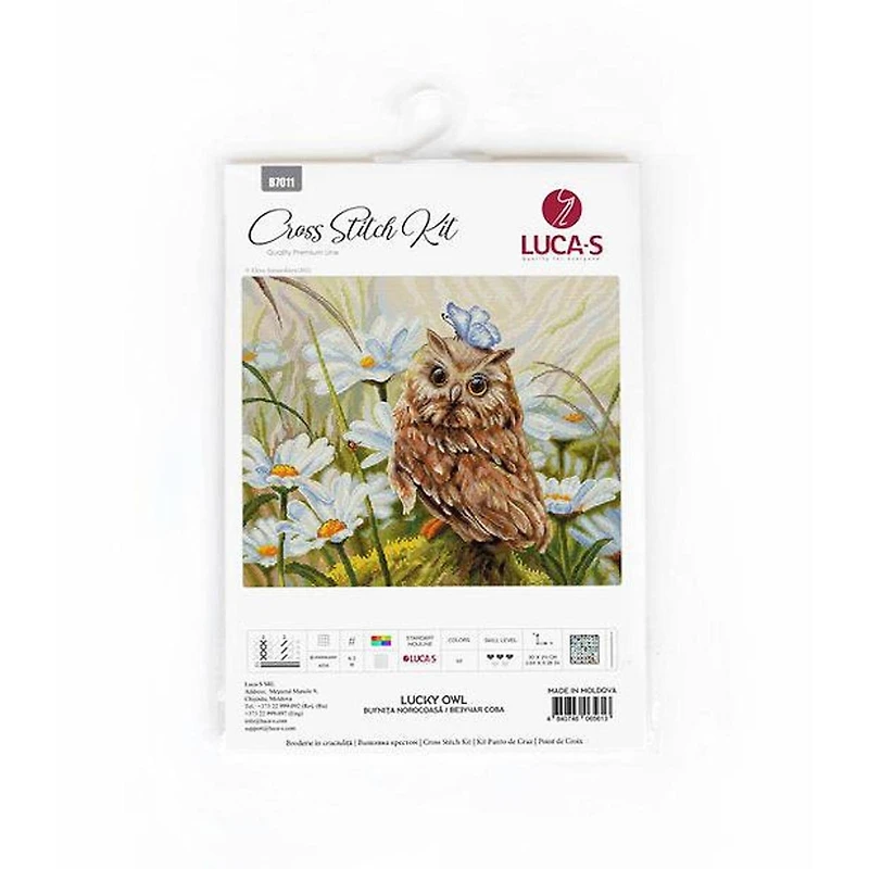 Luca-s Lucky Owl Counted Cross Stitch Kit