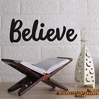 Leisure Arts® Vinyl Believe Black Wall Decal