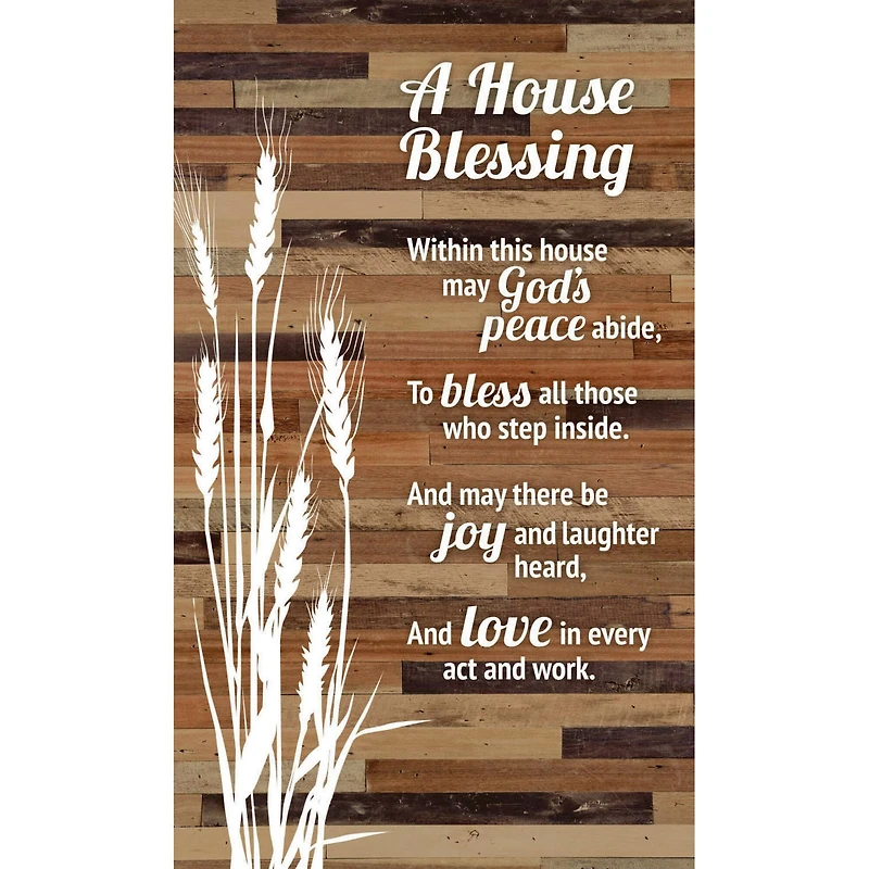 A House Blessing Plaque with Easel