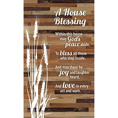A House Blessing Plaque with Easel