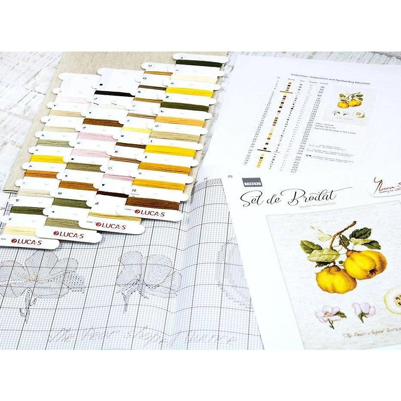 Luca-s The Pear Shaped Quince Counted Cross Stitch Kit