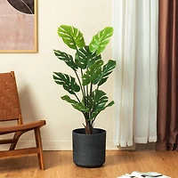 Glitzhome® 3.5ft. Faux Monstera in Pot