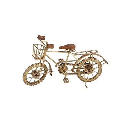 14" Gold Metal Vintage Bicycle Sculpture