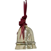 Gold Bell with Red Ribbon Wall Décor by Ashland®