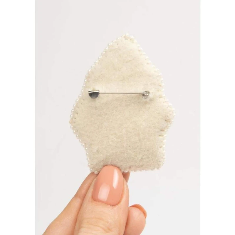 Crystal Art Beadwork Kit For Creating Broоch Cake