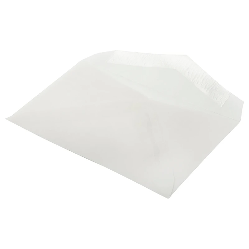JAM Paper 2Pay Clear Translucent Vellum Envelopes, 100ct.