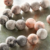 12 Pack: Pink & Purple Zebra Agate Round Beads, 10mm by Bead Landing™