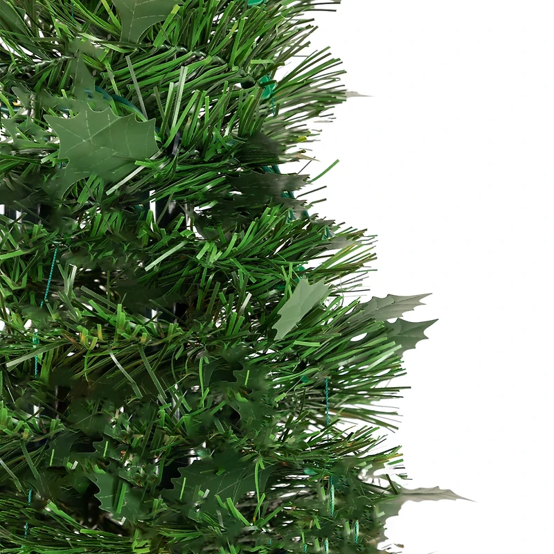 4ft. Unlit Green Tinsel Pop-Up Artificial Christmas Tree
