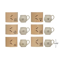 Hello Honey® Cream Stoneware Mug with Wood Gift Box Set
