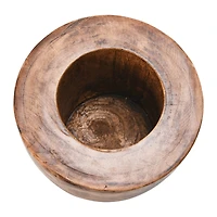 Hello Honey® 8" Brown Paulownia Wood Bowl