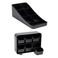 Mind Reader Anchor Collection Black Coffee and Tea Dispenser Set