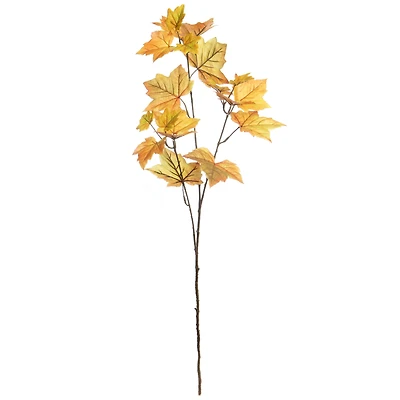 35" Orange Maple Leaf Stem by Ashland®